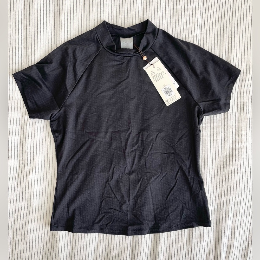 Calia Short Sleeve Crop Rash Guard NWT